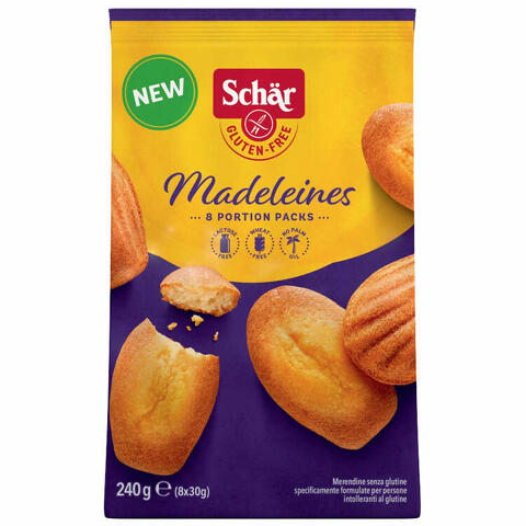 Schar Madeleines Senza Lattosio 8 Porzioni Da 30 G