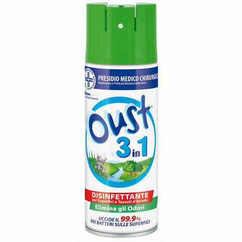 Oust 3 In 1 Disinfettante Per Superfici E Tessuti D'arredo 400ml