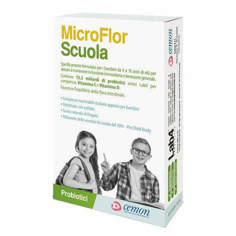 Microflor Scuola 30 Capsule Masticabili