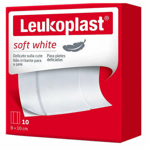 Leukoplast Soft White 100 X 8 Cm 10 Pezzi