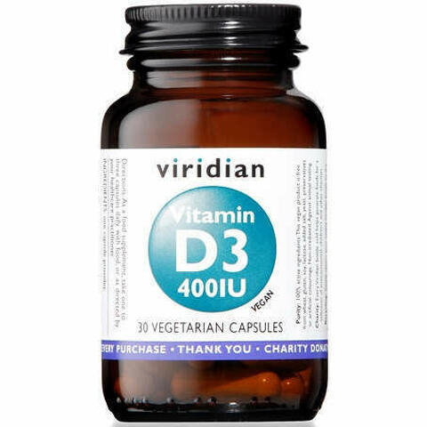 Viridian Vitamin D3 400iu 30cps