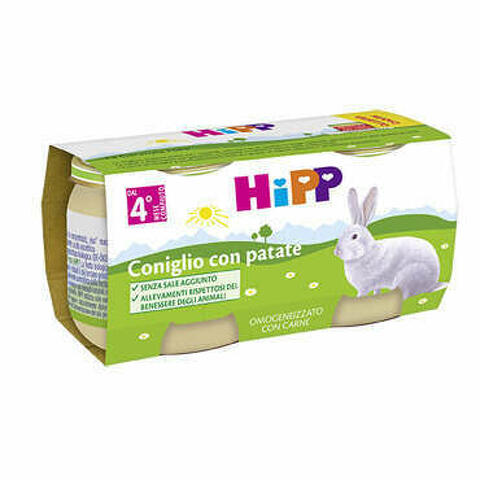 Hipp Omogeneizzato Coniglio Con Patate 2x80 G