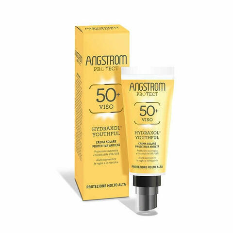 Angstrom Protect Youthful Tan Crema Solare Ultra Protezione Anti Eta' 50+ 40ml