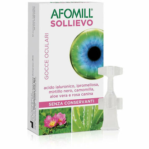 Afomill Sollievo Gocce Oculari Occhi 10 Fiale Da 0,5ml