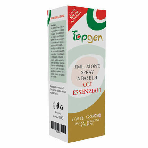 Topgen Emulsione Spray A Base Di Oli Essenziali 50ml