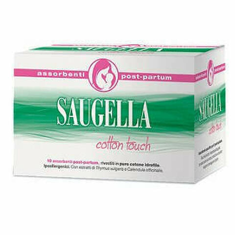 Saugella Cotton Touch Assorbenti Postpartum 10 Pezzi