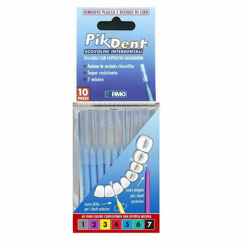 Pikdent Stuzzicolino 5 Azzurro 10 Pezzi