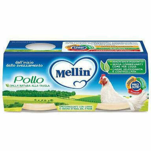 Mellin Omogeneizzato Pollo 2 X 80 G