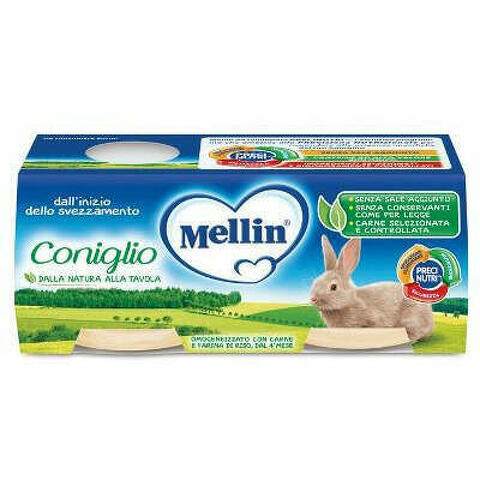 Mellin Omogeneizzato Coniglio 2 X 80 G