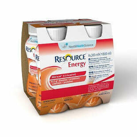 Resource Energy Albicocca 4 Bottiglie 200ml