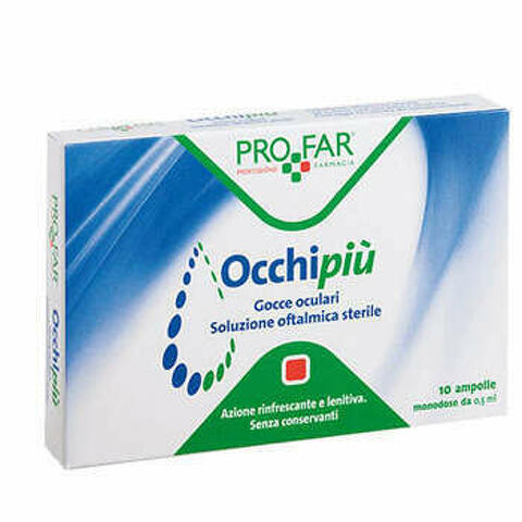 Occhi Piu' Rinfrescante Monodose Profar Soluzione Oftalmica Sterile 10 Ampolle Da 0,5ml Ce