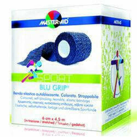 Benda Elastica Autobloccante Maxxam Blu Grip 8x450 Cm