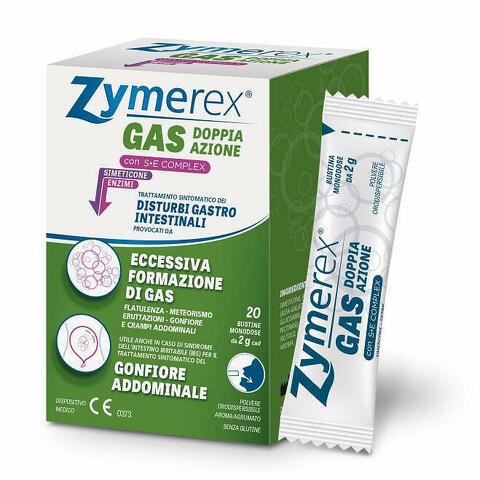 Zymerex Gonfiore Gas Doppia Azione Con S+e Complex 20 Bustineine Monodose Da 2 G