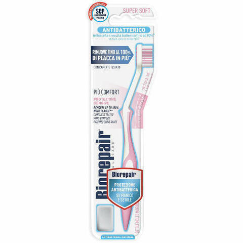 Biorepair Oral Care Antibatterico Spazzolino Piu' Comfort Protezione Gengive Setole Super Soft