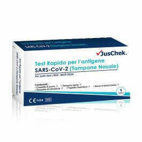 Test Antigenico Rapido Covid-19 Juschek Autodiagnostico Determinazione Qualitativa Antigeni Sars-cov-2 In Tamponi Nasali Mediante Immunocromatografia