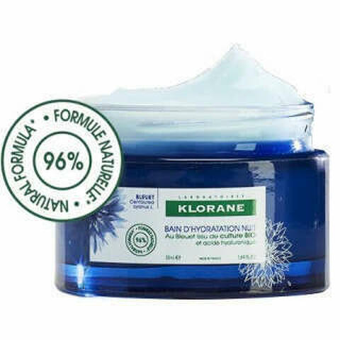 Klorane Crema Idratante Notte Fiordaliso Acido Ialuronico 50ml