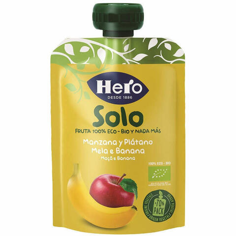 Hero Solo Frutta Frullata 100% Bio Mela/banana 100 G