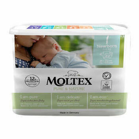 Pannolini Moltex Pure & Nature New Born 2-5 Kg Taglia 1 22 Pezzi