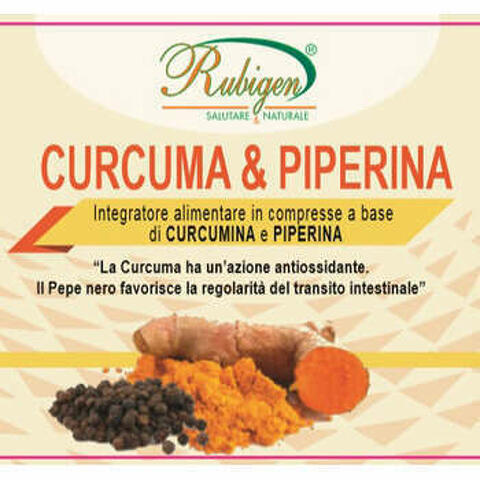 Curcuma & Piperina Rubigen 120 Compresse Da 500mg