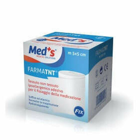 Cerotto Meds Farmatnt Tessuto Non Tessuto Fix Ipoallergenico Adesivo 250x5cm