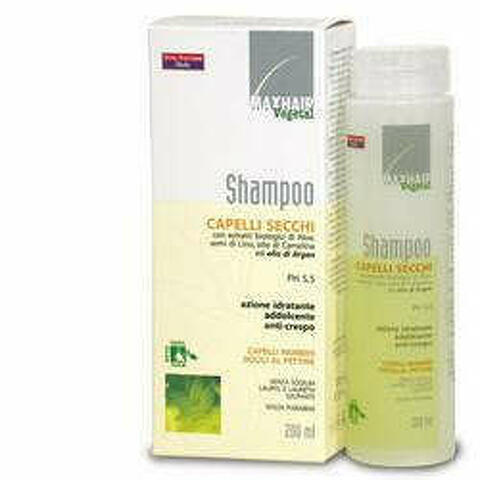 Maxhair Vegetal Shampoo Capelli Secchi 200ml