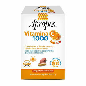 Apropos - Apropos Vitamina C 1000 A Rilascio Prolungato 24 Compresse Deglutibili