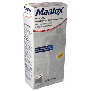 Maalox - 4% + 3,5% sospensione orale aroma menta flacone in pet da 250ml
