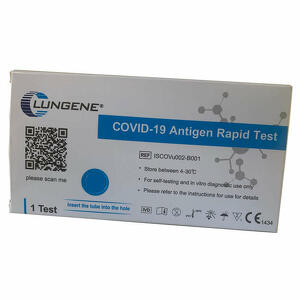 Clungene - Test antigenico rapido covid-19 clungene autodiagnostico determinazione qualitativa antgeni sars-cov-2 in tamponi nasali mediante immunocromatografia