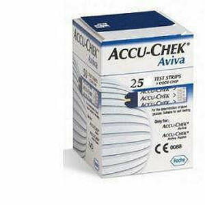 Accu Check - AVIVA Strisce Misurazione Glicemia Accu-chek Aviva Brk Retail 25 Pezzi
