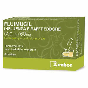 Zambon Fluimucil - 500 Mg + 60 Mg Granulato Per Soluzione Orale 8 Bustine