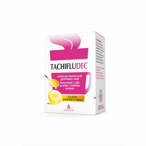 Angelini Tachifludec - Polvere Per Soluzione Orale Gusto Limone E Miele, 16 Bustine In Carta/al/pe