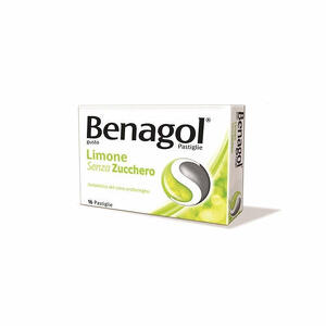Reckitt Benagol - Pastiglie Gusto Limone Senza Zucchero 16 Pastiglie