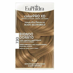  - Euphidra Colorpro Xd 730 Biondo Dorato Gel Colorante Capelli In Flacone + Attivante + Balsamo + Guanti