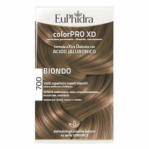 - Euphidra Colorpro Xd 700 Biondo Gel Colorante Capelli In Flacone + Attivante + Balsamo + Guanti