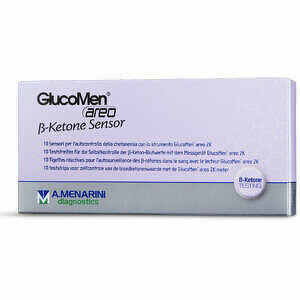  - Strisce Misurazione Chetonemia Glucomen Areo B-ketone Sensor 10 Pezzi