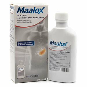 Maalox - 4% + 3,5% Sospensione Orale Aroma Menta Flacone In Pet Da 250 Ml