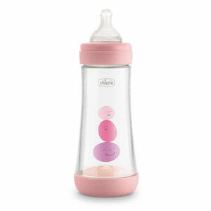  - Chicco Biberon Perfect 5 Girl 300ml In Silicone 3 Fori