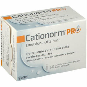 Santen Italy - Cationorm Pro Ud 30 Flaconcini Monodose Da 0,4ml