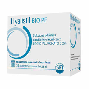  - Hyalistil Bio Pf Soluzione Oftalmica Phosphate Free Monodose A Base Di Acido Ialuronico 0,2% 30 Flaconcini 0,25ml