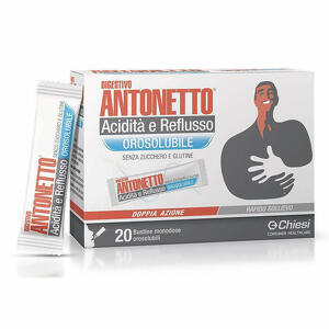 Chiesi Farmaceutici - Digestivo Antonetto Acidita' E Reflusso Orosolubile 20 Bustineine