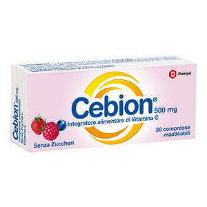 Cebion - Cebion Masticabile Senza Zucchero Vitamina C 500mg 20 Compresse