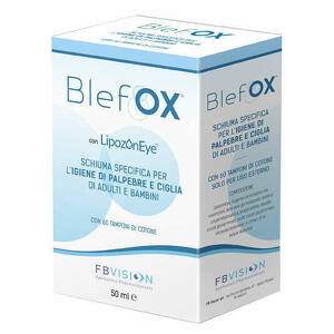  - Blefox Schiuma Specifica Per Igiene Palpebre E Ciglia 50ml Con Erogatore + 60 Dischetti