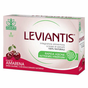 Nathura - Leviantis Senza Glutine Gusto Amarena 8 Dosi / 16 Bustinee