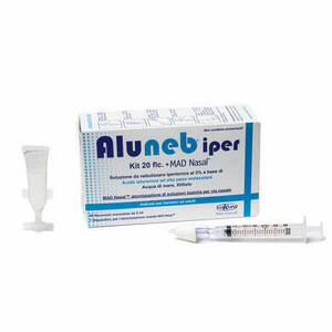  - Aluneb Kit Soluzione Ipertonica 3% 20 Flaconcini + Mad Nasal Atomizzatore