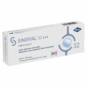 sinovial - Sinovial 1 pz 1 Siringa Intra-articolare  32 Acido Ialuronico 1,6% 32mg/2ml 1 Fs + Ago Gauge 21 1 Pezzo