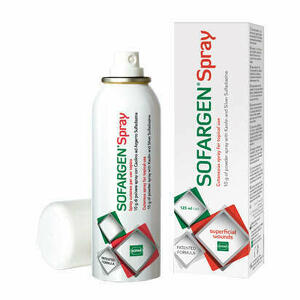 Sofar - Medicazione In Polvere Spray Con Caolino E Argento Sulfadiazina 1% Sofargen Spray 10 G Bomboletta Pressurizzata 125ml