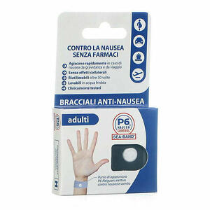 P6 Nauseacontrol - Bracciale Anti Nausea Per Adulti P6 Nausea Control 2 Pezzi