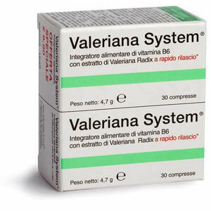  - Valeriana System 30 Compresse+30 Compresse