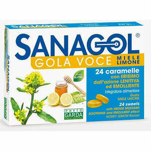 Phyto Garda - Sanagol Gola Voce Miele Limone 24 Caramelle
