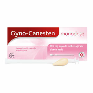 Bayer Gyno-canesten - 500 Mg Capsula Molle Vaginale 1 Capsula In Blister Pvc/pvdc/pvc